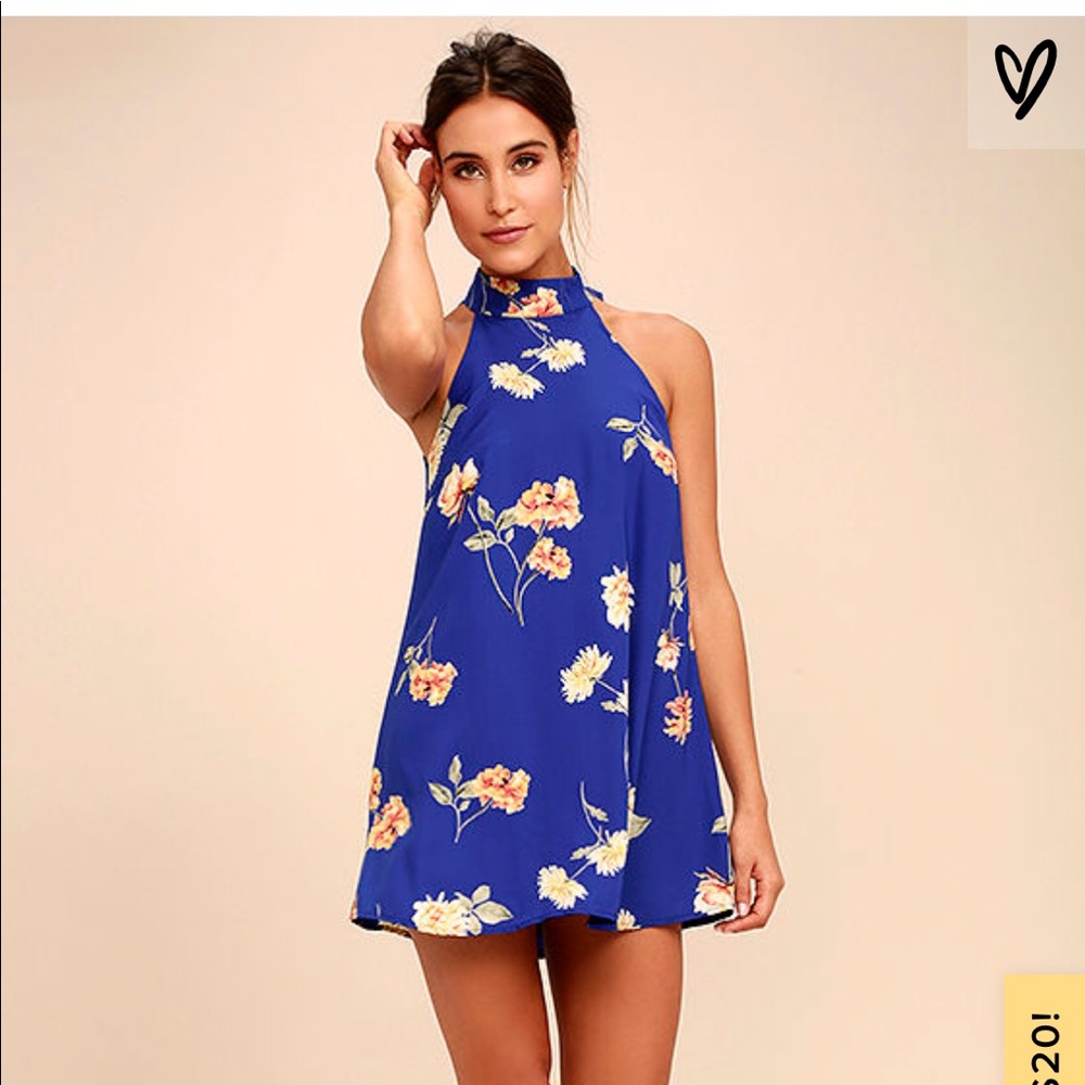 LULUS Floral Print Swing Dress Size M